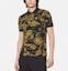 Shop VERSACE All-Over Print Casual Short Sleeve Polo Shirt Black E71GAG6S0-EJS014-EG89