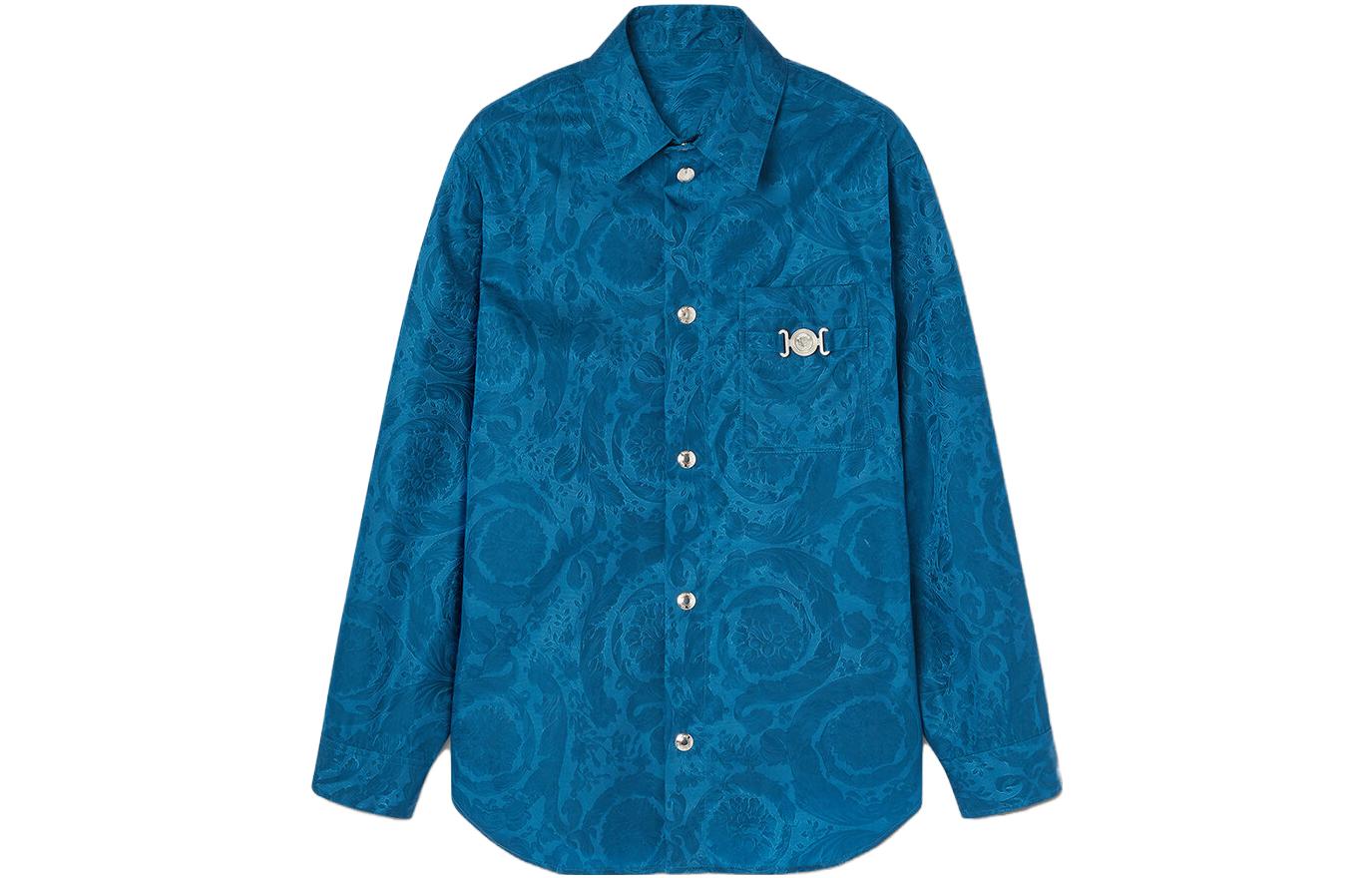 Versace All-Over Print Single-Breasted Jacket Men’s Blue 1010593-1A07676-1UF90