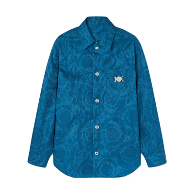 Versace All-Over Print Single-Breasted Jacket Men’s Blue 1010593-1A07676-1UF90