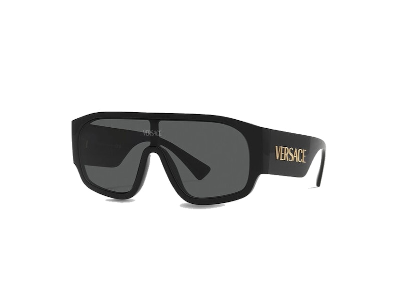 Versace Aviator Sunglasses Black/Gold (4439)