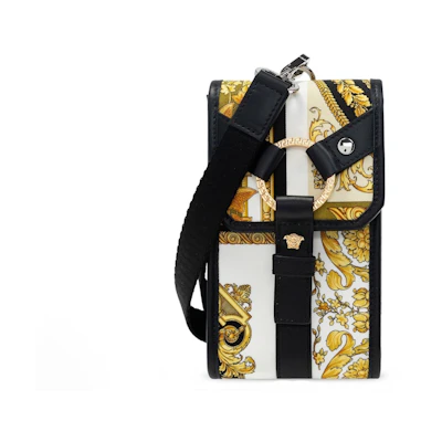 Versace Barocco Bondage Canvas Phone Holder Multicolor