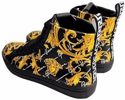 Versace 巴洛克皮革高帮运动鞋 '黑金' 1002782-1A02202_5B00V Lookbook Versace 巴洛克皮革高帮运动鞋 '黑金' 1002782-1A02202_5B00V