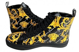 Versace 巴洛克皮革高帮运动鞋 '黑金' 1002782-1A02202_5B00V Purchase Versace 巴洛克皮革高帮运动鞋 '黑金' 1002782-1A02202_5B00V