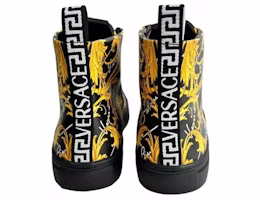 Versace 巴洛克皮革高帮运动鞋 '黑金' 1002782-1A02202_5B00V Details for Versace 巴洛克皮革高帮运动鞋 '黑金' 1002782-1A02202_5B00V