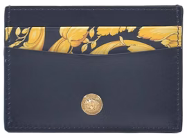 Versace Barocco Print La Medusa Card Holder Black/Gold Versace Barocco Print La Medusa Card Holder Black/Gold