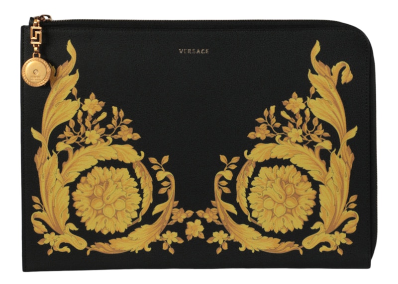 Versace Barocco Printed Pouch Black