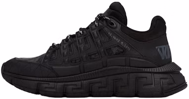 VERSACE Barocco Trigreca Low-Top Sneakers Black Casual Comfortable Shoes DSU8094-1A09769_2B580 VERSACE Barocco Trigreca Low-Top Sneakers Black Casual Comfortable Shoes DSU8094-1A09769_2B580