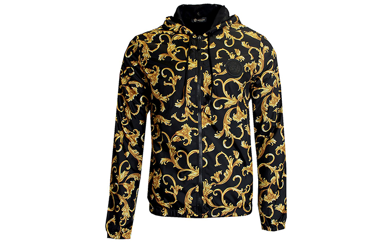 Versace Baroque Gold Hooded Jacket ABU05009-AP00151-A732