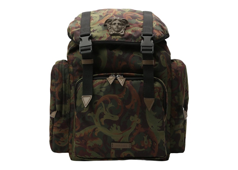 Versace Baroque Print Backpack Green/Multi