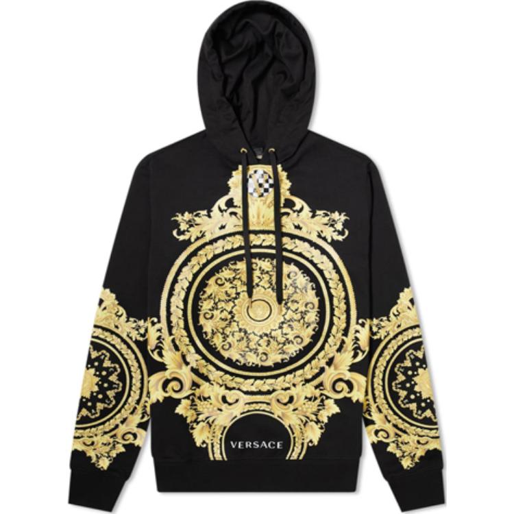 Versace Baroque Print Black Hoodie A85346-A231242-A2003