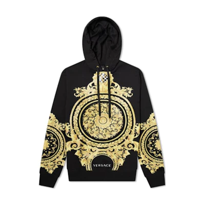 Versace Baroque Print Black Hoodie A85346-A231242-A2003