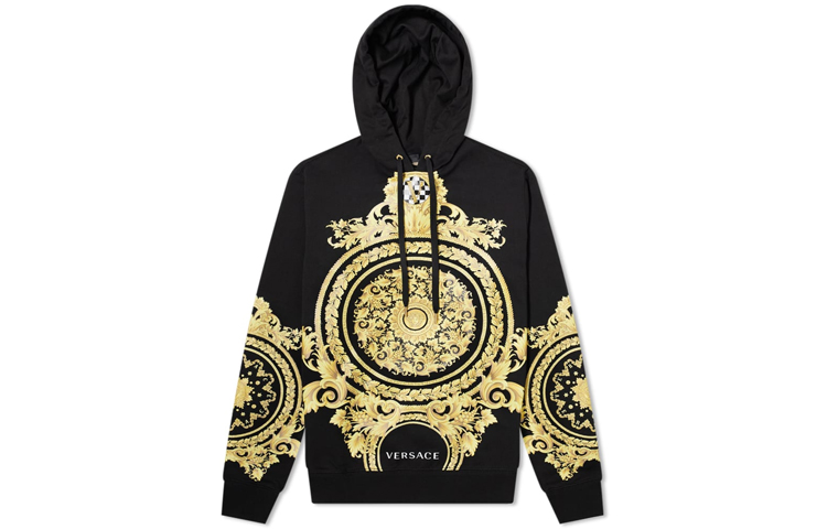 Versace Baroque Print Black Hoodie A85346-A231242-A2003 圖 2