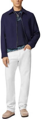 ヴェルサーチ バロック柄 ブルー クルーネック メンズ半袖Tシャツ 1013302-1A09868-2UO70 Lookbook ヴェルサーチ バロック柄 ブルー クルーネック メンズ半袖Tシャツ 1013302-1A09868-2UO70