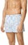 Lookbook VERSACE Shorts de Baño Colorblock Estampado Barroco Azul Claro 10025161A106735X500