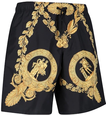 VERSACE Baroque Print Drawstring Casual Shorts Men’s Black. 1002517-1A06990-5B000 Shop VERSACE Baroque Print Drawstring Casual Shorts Men’s Black. 1002517-1A06990-5B000