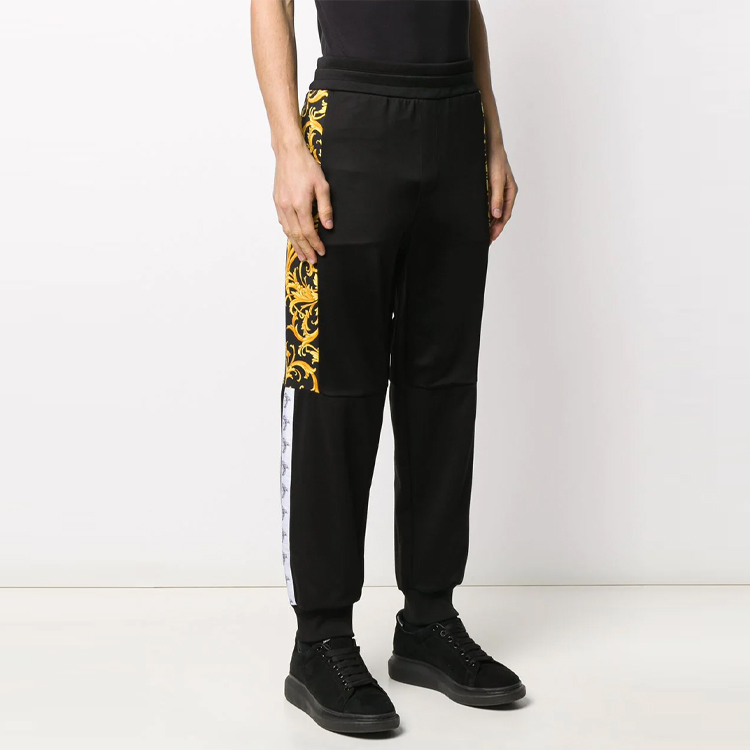 Shop 范思哲巴洛克印花弹性腰运动裤 黑色 A85349-A232536-A7900