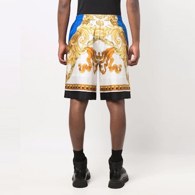 范思哲 巴洛克印花弹力腰膝长短裤 多色 A864321-A00950-5U050 Purchase 范思哲 巴洛克印花弹力腰膝长短裤 多色 A864321-A00950-5U050