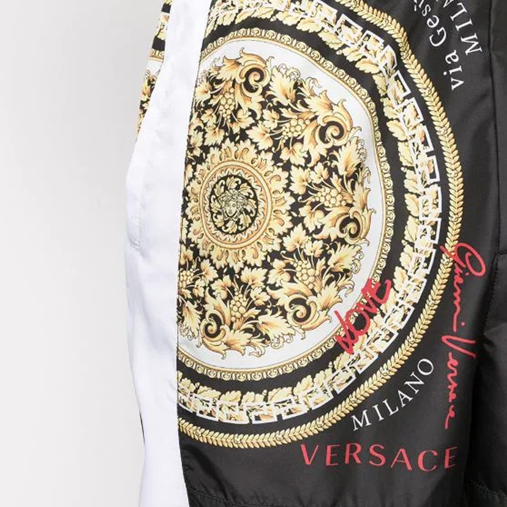 Cheap VERSACE Celana Jogger Knit Motif Baroque Hitam A885391-F006132-B020