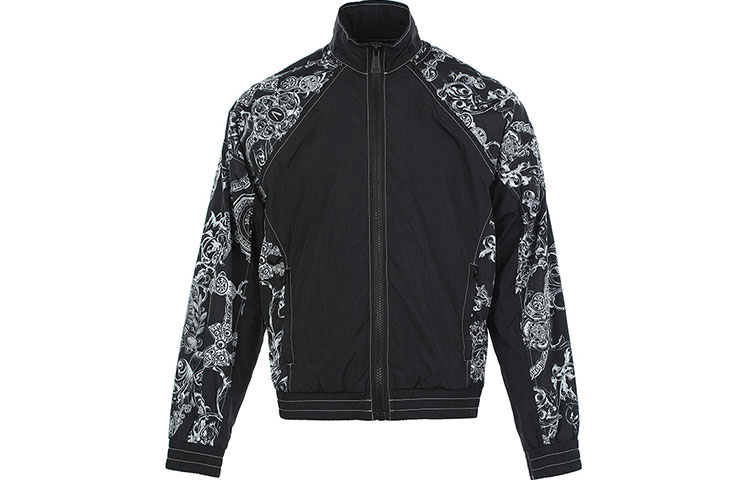 Versace Baroque Print Long-Sleeve Jacket Black 71GAS401-CQS02-899