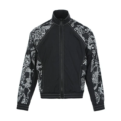 Versace Baroque Print Long-Sleeve Jacket Black 71GAS401-CQS02-899