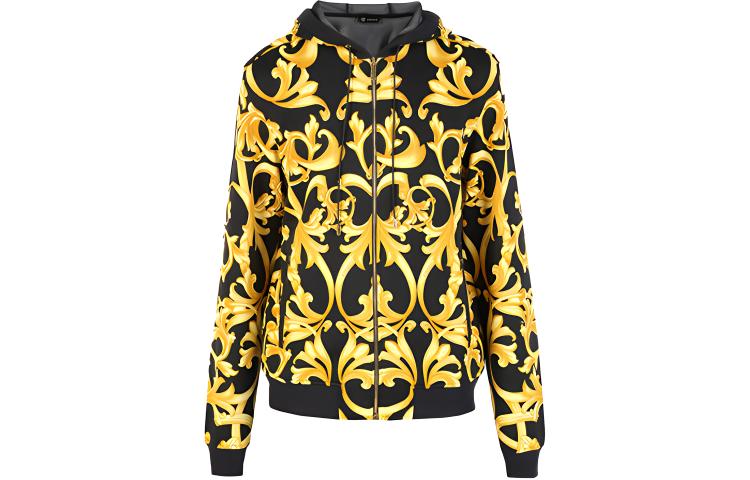 Versace Baroque Print Long-Sleeve Jacket Black A71152-A215827-A732