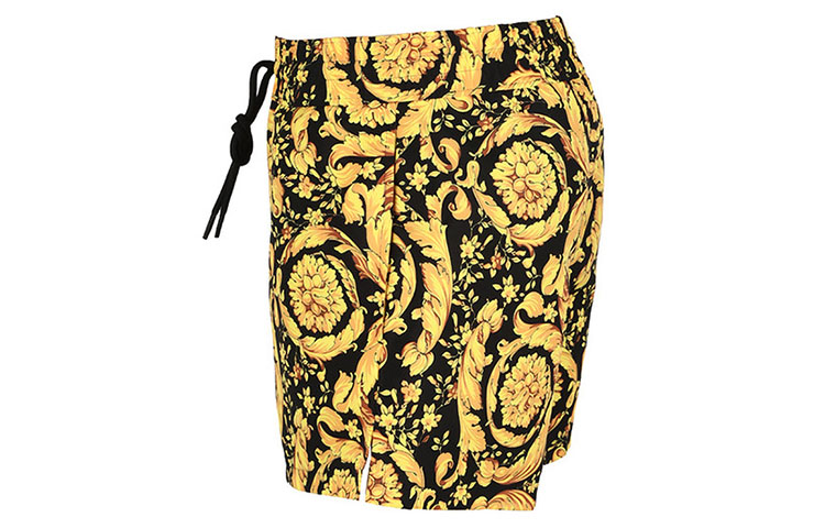 Shop VERSACE 巴洛克印花中腰直筒短褲 ABU05020-A233170-A7900
