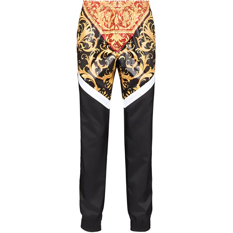 VERSACE Baroque Print Paneled Track Pants Multicolor A84825-A232533-A7207