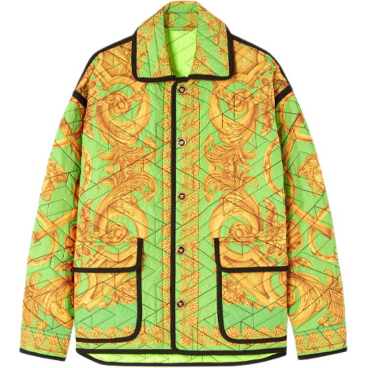 Versace Baroque Print Single-Breasted Jacket Multicolor for Men 1007450-1A05728-5Y250
