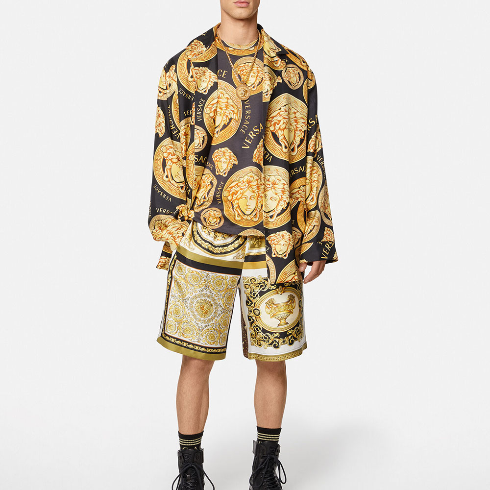 Purchase VERSACE Baroque Print SS21 T-Shirt Gold A76113-1F00641-5B000
