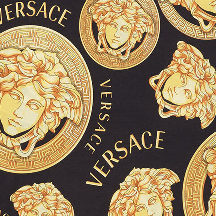 Sizing VERSACE Baroque Print SS21 T-Shirt Gold A76113-1F00641-5B000