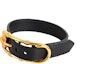 Lookbook Versace 黑色軟皮革金屬扣飾手環 DG08030-DMTN-D41OH