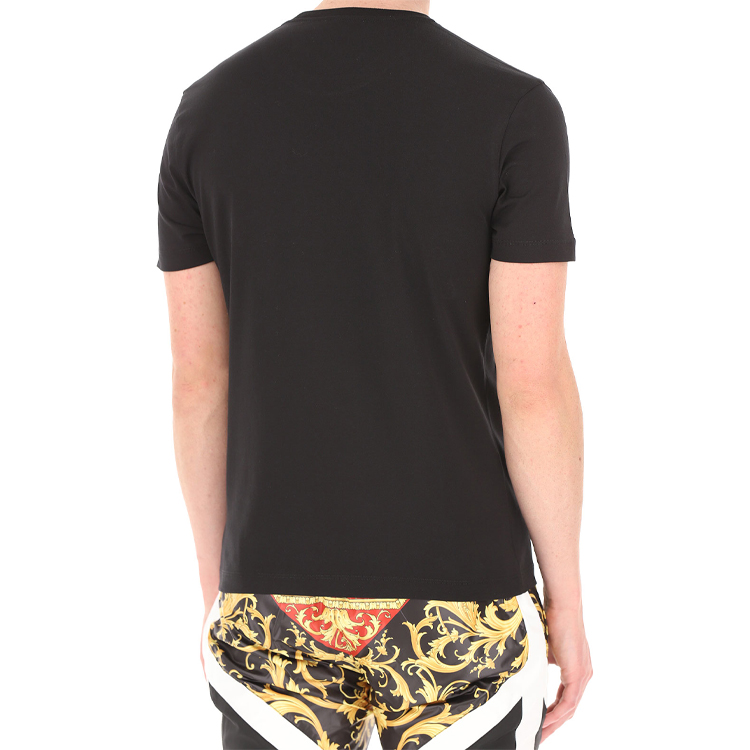 Details for VERSACE Black Casual Crew Neck T-Shirt with Logo Print A85159-A228806-A2003