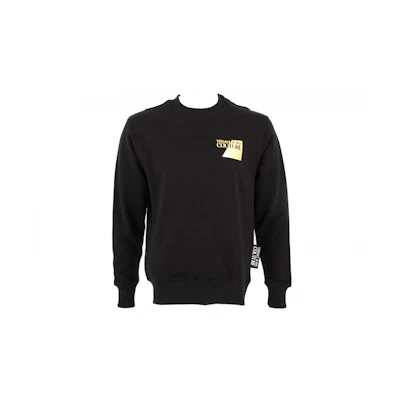 Versace Black Cotton Long-Sleeve Crewneck Sweatshirt B7GVB7TV-30318-899