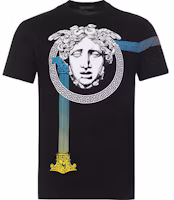 Order VERSACE 黑色棉質 Medusa 標誌圓領 T 恤 A81954-A224589-A008