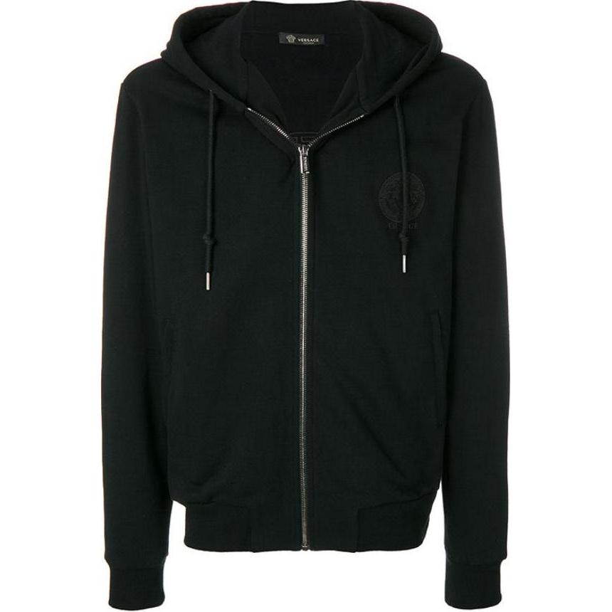 Versace Black Cotton Sweatshirt AUU13025-AC00221-A008C