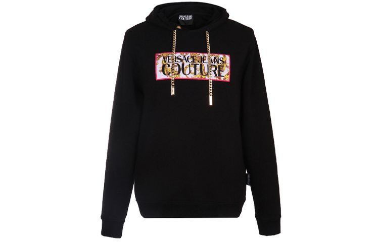 Versace Black Cotton Sweatshirt B7GUA7F0-30216-899