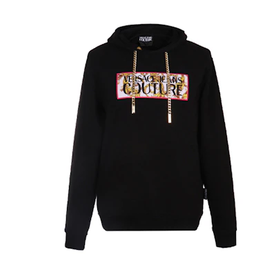 Versace Black Cotton Sweatshirt B7GUA7F0-30216-899