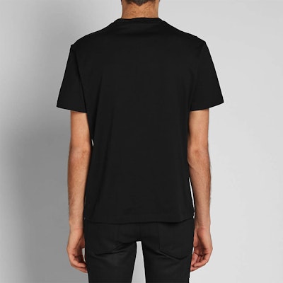 베르사체 블랙 코튼 티셔츠 골드 자수 로고 반팔 A81941-A224589-A008 Details for 베르사체 블랙 코튼 티셔츠 골드 자수 로고 반팔 A81941-A224589-A008