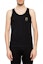 Shop Versace Hitam Tank Top Leher Bulat dengan Cetakan Logo. AUU01012-A232741-A1008