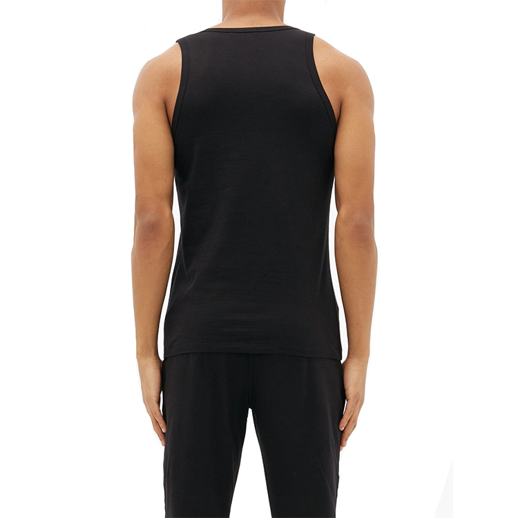 Purchase Versace Hitam Tank Top Leher Bulat dengan Cetakan Logo. AUU01012-A232741-A1008
