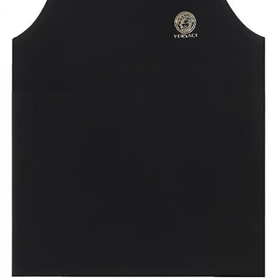 Versace Hitam Tank Top Leher Bulat dengan Cetakan Logo. AUU01012-A232741-A1008 Sizing Versace Hitam Tank Top Leher Bulat dengan Cetakan Logo. AUU01012-A232741-A1008