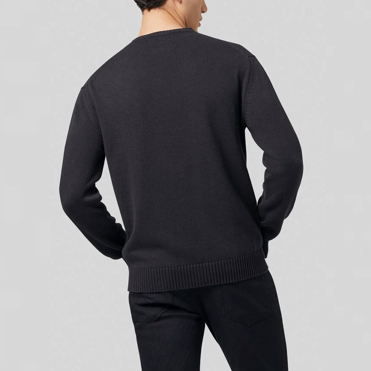 Purchase VERSACE 黑色刺繡針織圓領毛衣 A85006-A232493-A1008