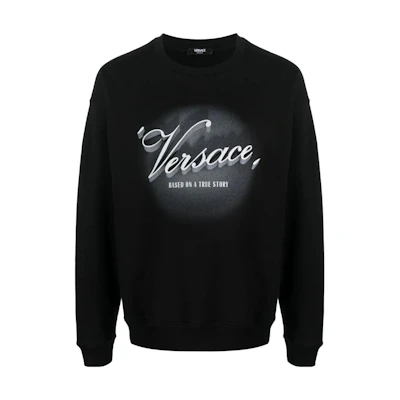 Versace Black Crewneck Pullover Sweatshirt Long Sleeve 1012570-1A09069-1B000