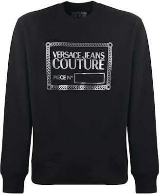 Sweatshirt Versace Hitam Crewneck dengan Cetakan Huruf 75GAIT11-CF06T-S89 Buy Sweatshirt Versace Hitam Crewneck dengan Cetakan Huruf 75GAIT11-CF06T-S89