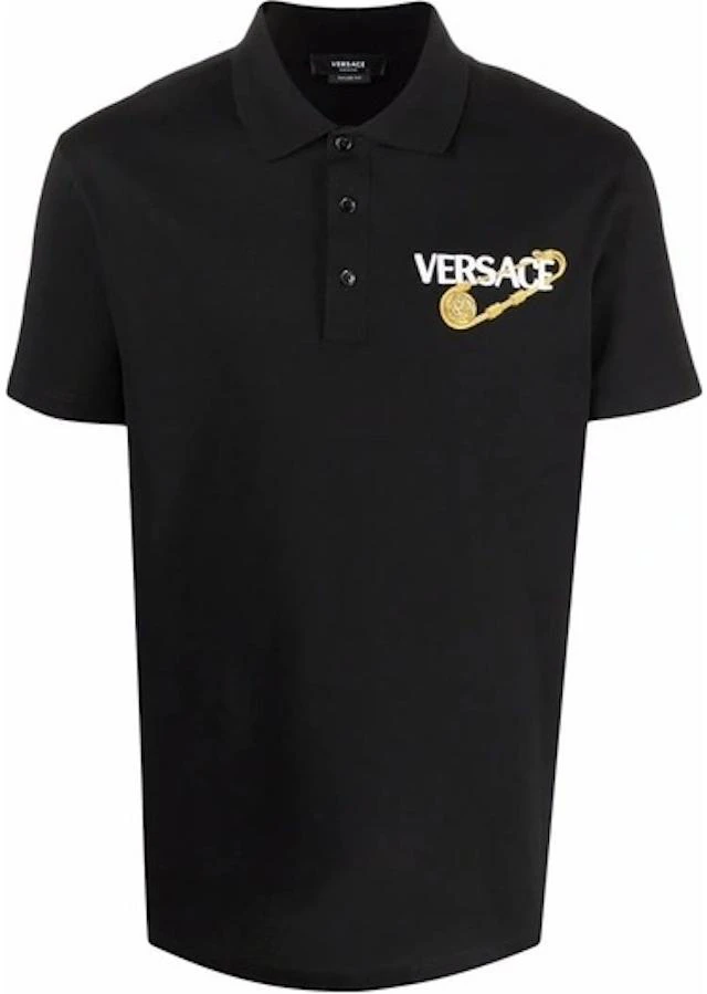 versace-black-embroidered-letter-logo-straight-cut-casual-polo-shirt-10015621-a011591-b000