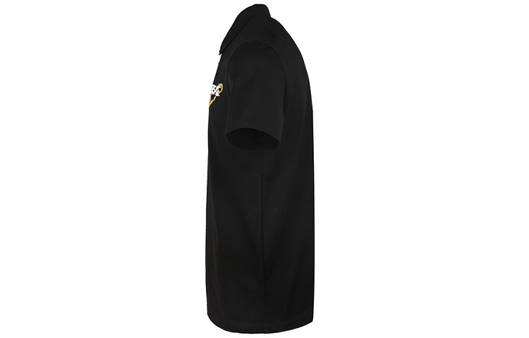 Versace Black Embroidered Letter Logo Straight-Cut Casual Polo Shirt 10015621-A011591-B000 圖 4