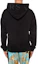 Shop Versace Black Embroidered Logo Loose Fit Hoodie A83499-A228146-A008