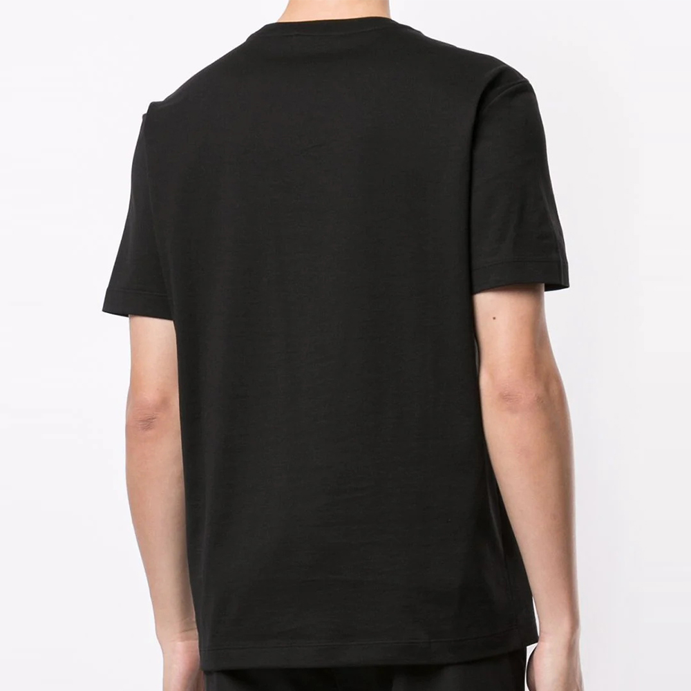 VERSACE Black Fitted T-Shirt with Logo A87386-A228806-A1008 圖 4