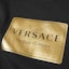 Sizing VERSACE 男士黑色金标短袖T恤。 A87387-A228806-A1008