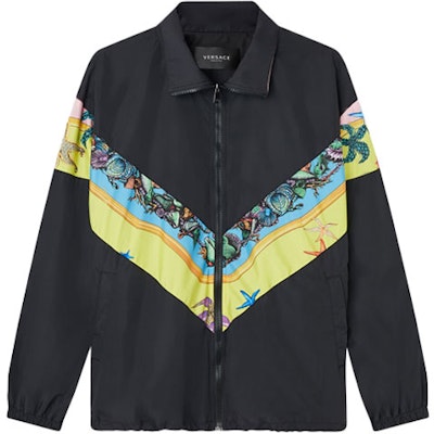 范思哲黑色印花拉链夹克配翻领. A89028-1F00977-5Y010 Buy 范思哲黑色印花拉链夹克配翻领. A89028-1F00977-5Y010